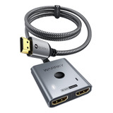 Warrky - Interruptor Hdmi 2 En 1 Salida 4k @60hz, Warrky Cab