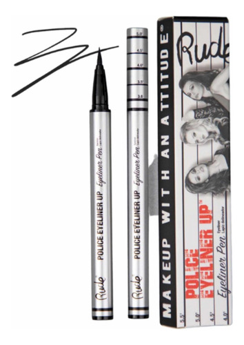 Delineador Blanco O Negro Rude Cosmetics Police Eyeliner Up