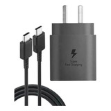 Cargador Para Samsung Carga Rápida 25w C + Cable C Un Metro