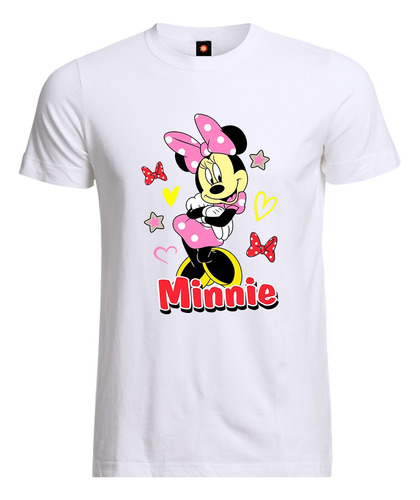 Remera Estampada  Diseño Minnie Mouse Piensa En Mickey Mouse