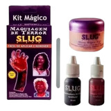 Kit Maquiagem Mágico Terror Slug Massa Sangue Halloween