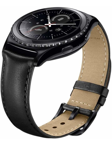 Malla De Cuero Negra Para Samsung Gear S2