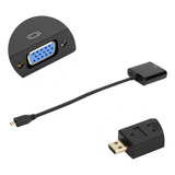 1080p Micro Hdmi A Vga Video Convertidor Adaptador Usb Audio