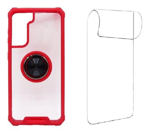 Carcasa Para Samsung S21 Plus Ring Holder + Lamina Hidrogel