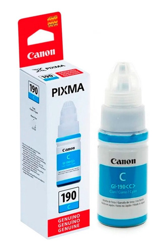 Tinta Canon® Gi-190 Cyan Original Botella 70 Ml* Surfnet