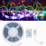 Tira Led Bluetooth Impermeable Luz 150 Luces 5050 Rgb 5m Kit