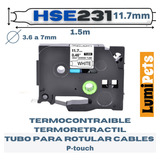 Cinta Termocontraible Hse-231 Alternativa Brother | 11.7 Mm 