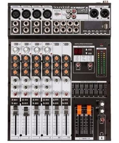 Mesa Soundcraft Sx 802 Fx Usb Com Efeitos Console Misturador