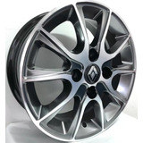 Rodas Renault Clio Sandero Logan Aro 15 4x100 (jogo)+ Bicos Cor Diamantada Cromo