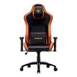 Silla Gamer Gamdias Zelus Ergonomica Reclinable Gaming Color Naranja Material Del Tapizado Piel Estilo Vinil