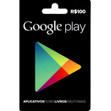 Vale Google Play Gift Card R$ 100 Reais Brasil Br Android