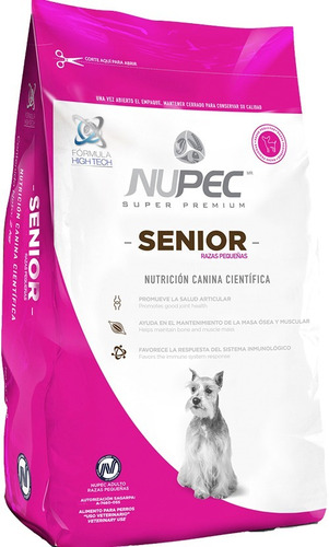 Nupec Senior Raza Pequeña 8 Kg, Envío Gratis A Todo El País