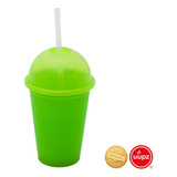 30 Vasos Tipo Bolo Para Fiesta- Candy Bar Mini Saturn 12 Oz Color Verde Limón