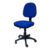 Silla Escritorio Lizza Media Contac Azul Rey Sin Brazos