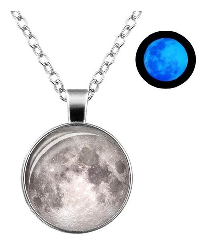 Collar Luna Llena Brilla En La Obscuridad Moonlight