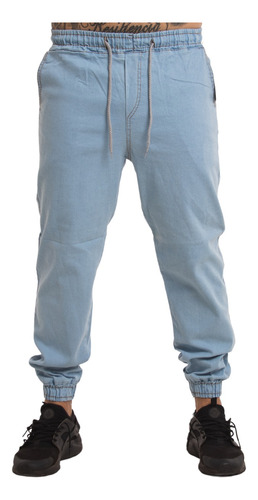 Calças Jogger Jeans Masculina Com Elástico Super Confortavel