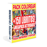 Mega Pack Kit Imprimible Libritos Libros Colorear Pintar