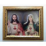 Sagrado Corazón De Jesús E Inmaculado De María. En Dorado B