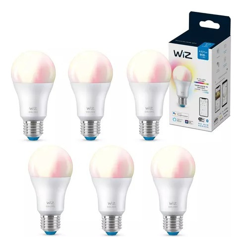 Lampara Led Color Wiz 9w E27 Wifi Rgbw X 6 No Bluetooth 