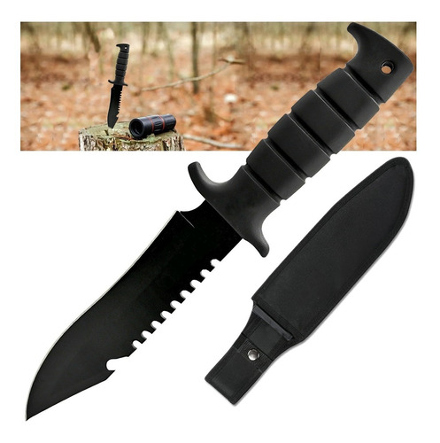 Cuchillo Rambo Militar Caza Daga Pesca Camping Tactico