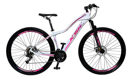 Bicicleta Aro 29 Feminina Ksw Alumínio 21v Câmbios Shimano