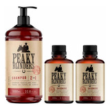 Kit 1x Shampoo 1l E 2x Grooming Peaky Blinders Don Alcides