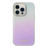 Protector Guess Iridescent Para iPhone - Gold Lila