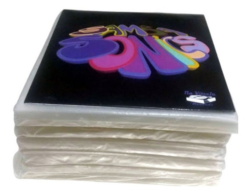 25 Capas Plástico Externo  Compacto Vinil 7 Polegadas 0,15