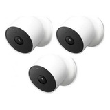 Google Nest Cam Pack De 3 Camaras De Seguridad  Con Bateria