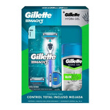 Máquina De Afeitar Gillette Mach3 + 1 Cartucho + Antitranspirante Hydra Gel 45g