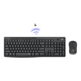 Combo Teclado Y Mouse Logitech Inalambrico Mk295 Silencioso