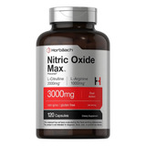 Óxido Nítrico 3000mg Máximo Rendimiento (120 Caps) Americano