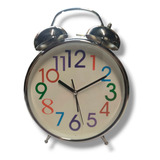Reloj Despertador De Campana Jumbo Extra Grande Luz Alarma X