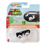 Carro Hotwheels Bullet Bill - Super Mario Nintendo Color Negro