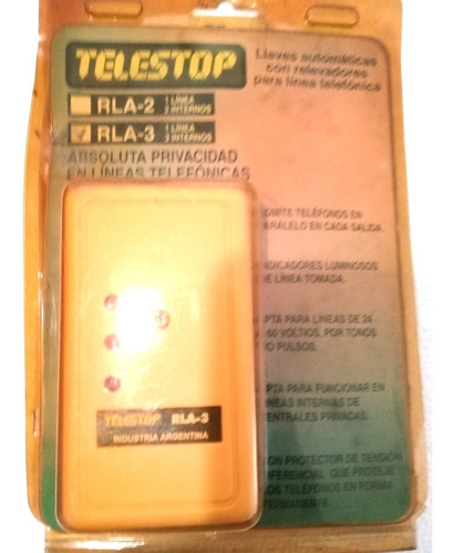 2 Llaves Automaticas Para Lineas Telefonicas Telestop Rla3