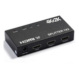 Hdmi Splitter Switch Multiplicador 1x2 4k 3d Fullhd + Fuente