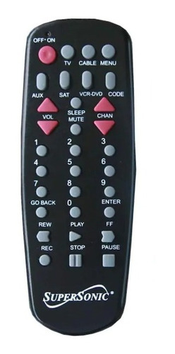Control Remoto Universal De Tv Audio Dvd Supersonic