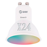 Combo X24 Lámpara Led Baw Par16 Smart Wifi 7w + Rgb, Gu10