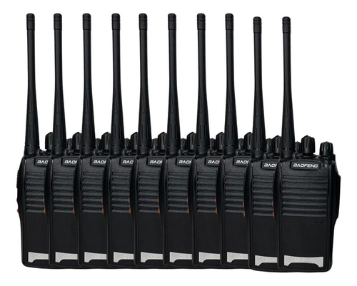  Kit 10 Rádios Comunicador Walktalk Baofeng 777s + Fones