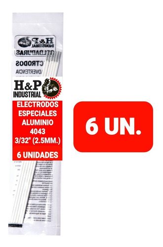 Electrodo Para Aluminio 4043 3/32  6und