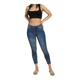 Jeans Mujer Mohicano Cintura Tobillero