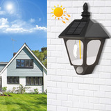 Lampara Solar Para Jardin Decorativa Tipo Farol Pared Exteri