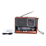 Linterna De Reloj Vintage Radio Multifuncional Am Fm Sw Band