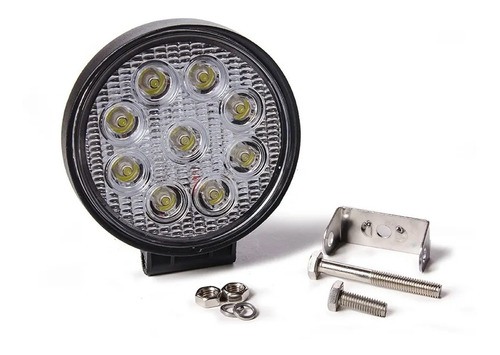 Faro Auxiliar Moto Auto Cree Led 27w Redondo Slim 4x4 F5