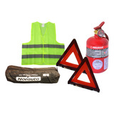 Kit Seguridad Auto C/bolso Chaleco Baliza Matafuego Chico