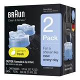 Braun Clean & Renew 2 Unid. Refil Cartucho Limpeza Barbeador