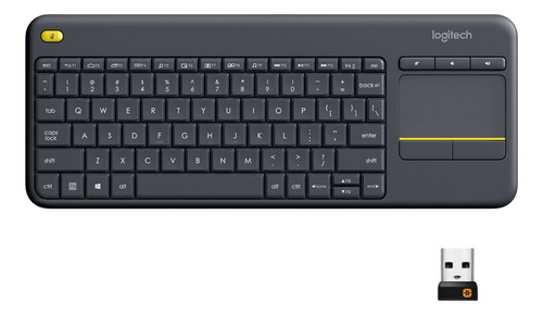 Teclado Sem Fio Logitech K400 Plus Qwerty Touch Pad Abnt2