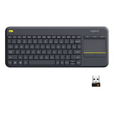 Teclado Sem Fio Logitech K400 Plus Qwerty Touch Pad Abnt2