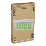 Led Emergencia Placa Saida Branco E Verde 40l 5h Avant