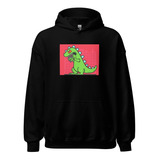 Sudadera Dibujo Reptar. Cuadro Rojo. Dinosaurio. Rugrats